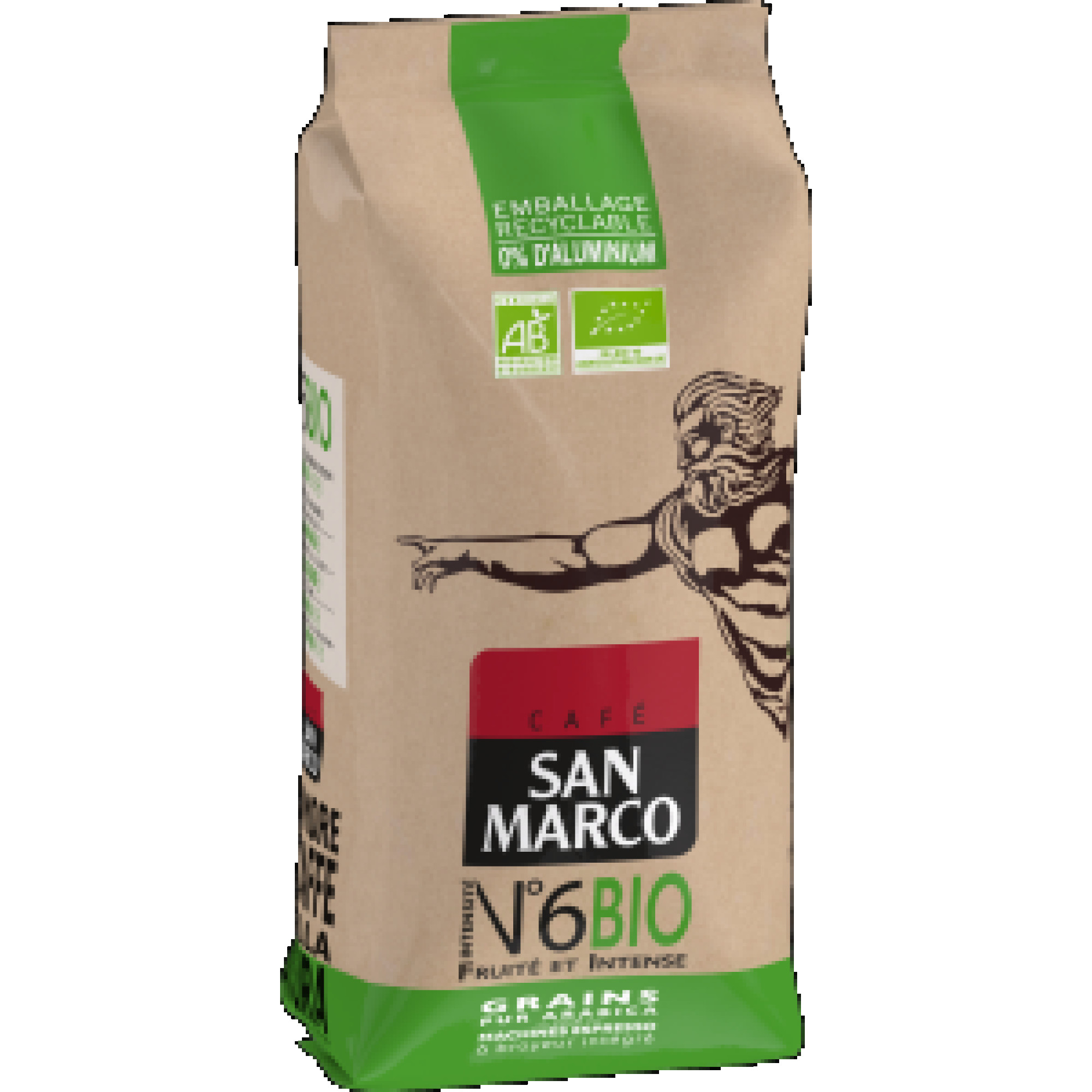 Кофе SAN MARCO в зернах 'BIO Pur Arabica' , 500г. - фото