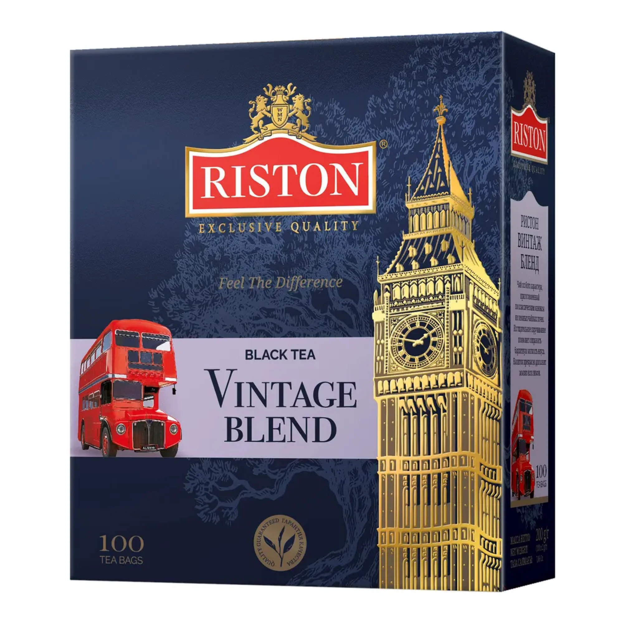 Чай RISTON BIG BEN VINTAGE BLEND 100пак - фото4