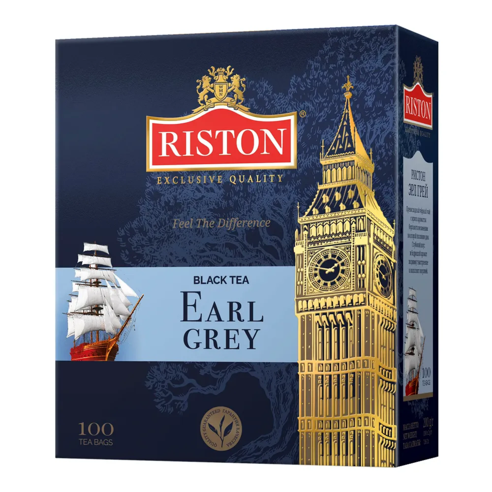 Чай RISTON BIG BEN EARL GREY 100пак. - фото4