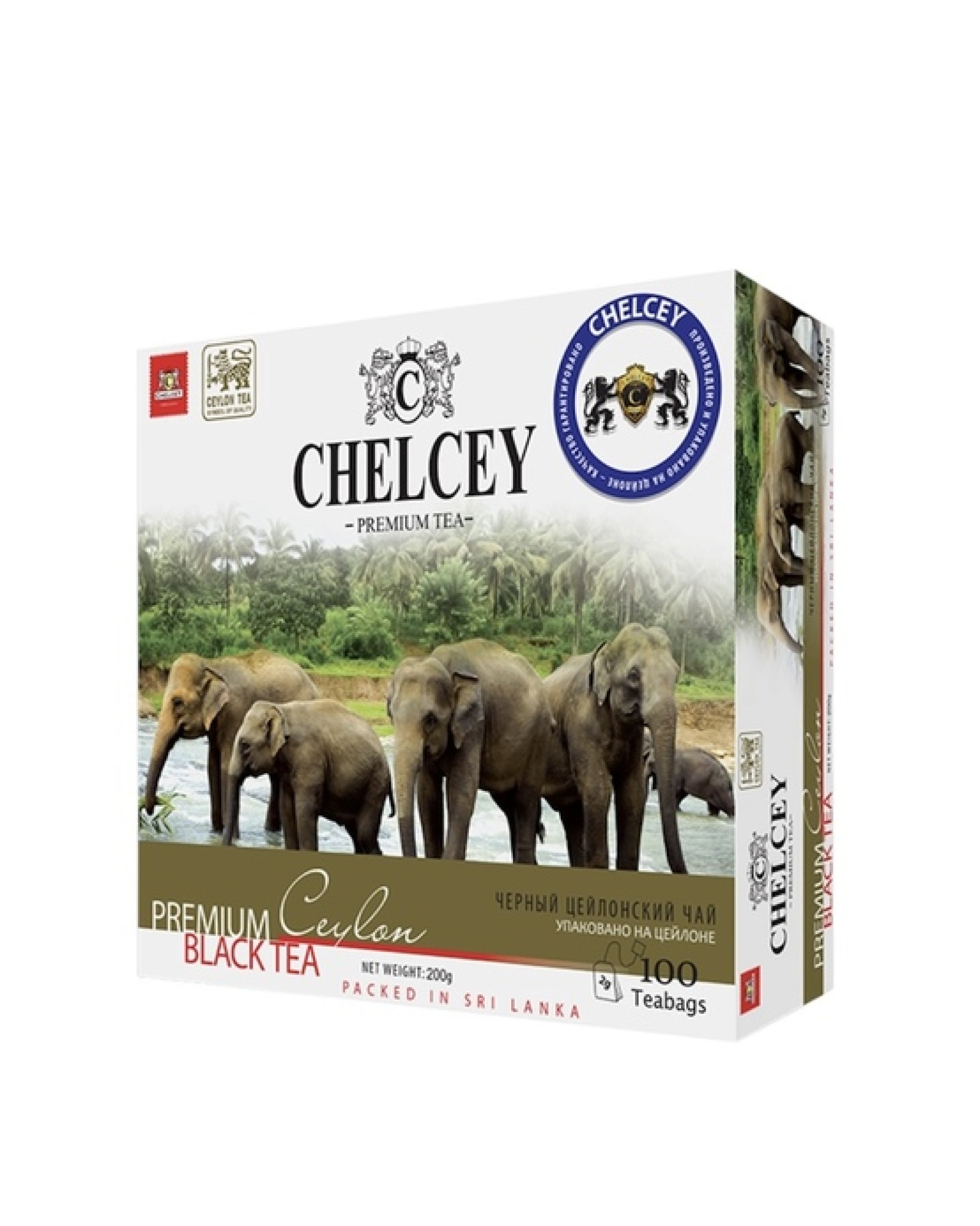 Чай CHELCEY PREMIUM CEYLON BLACK TEA 100 пакетиков - фото2