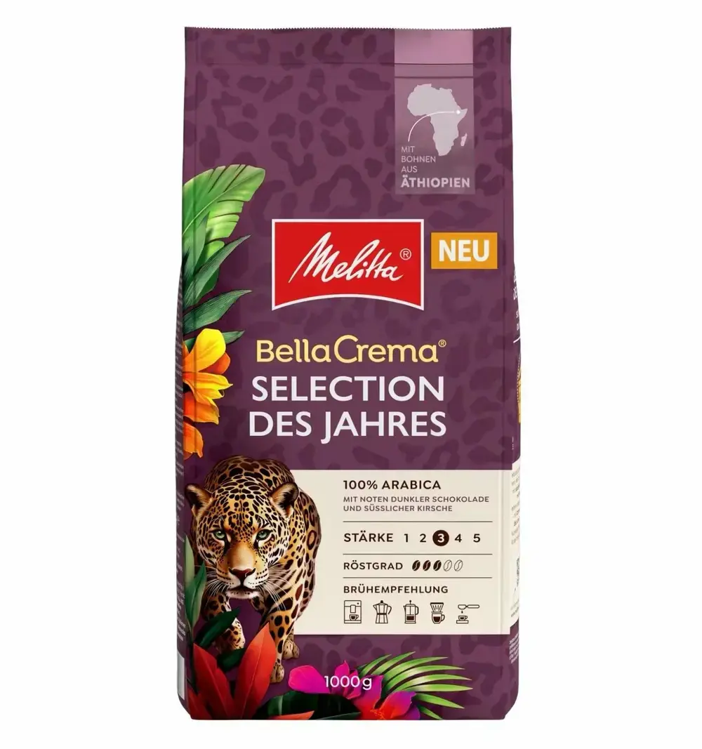 Кофе зерновой Melitta Bella Crema Selection Des Jahres 1кг. - фото