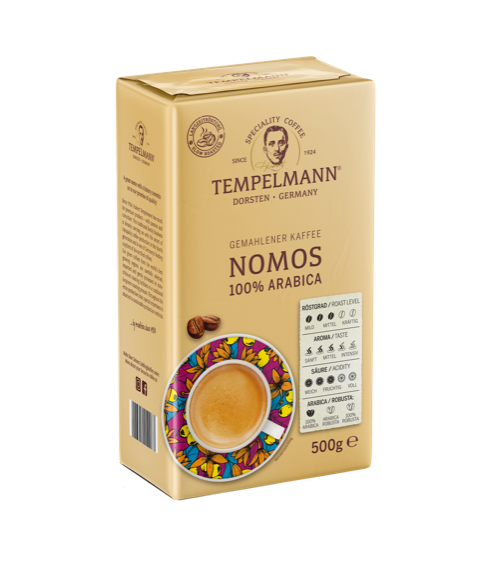 Кофе молотый Tempelmann Nomos 500г. - фото