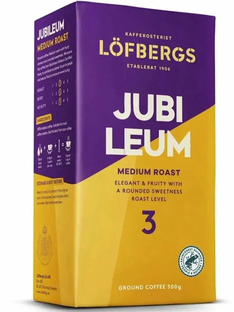 Кофе молотый LOFBERGS Jubileum 500г. - фото