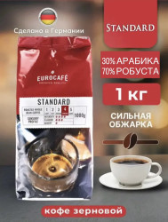 Кофе в зернах 'EUROCAFÉ STANDARD ' , масса 1000г.- фото