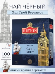 Чай RISTON BIG BEN EARL GREY 100пак.- фото