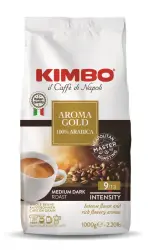 Кофе зерновой KIMBO AROMA GOLD 1кг.- фото